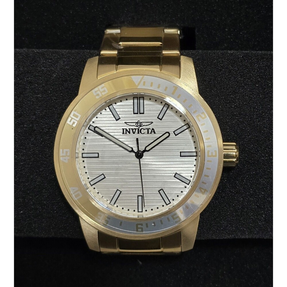 Invicta Specialty Gramercy Men's Watch 45mm Gold Tone 48971 Brand New
